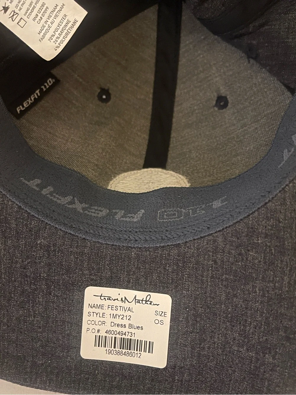 NWT TravisMathew Agave Festival Snapback Flexfit Yupoong Blues Golf Hat 1MY212